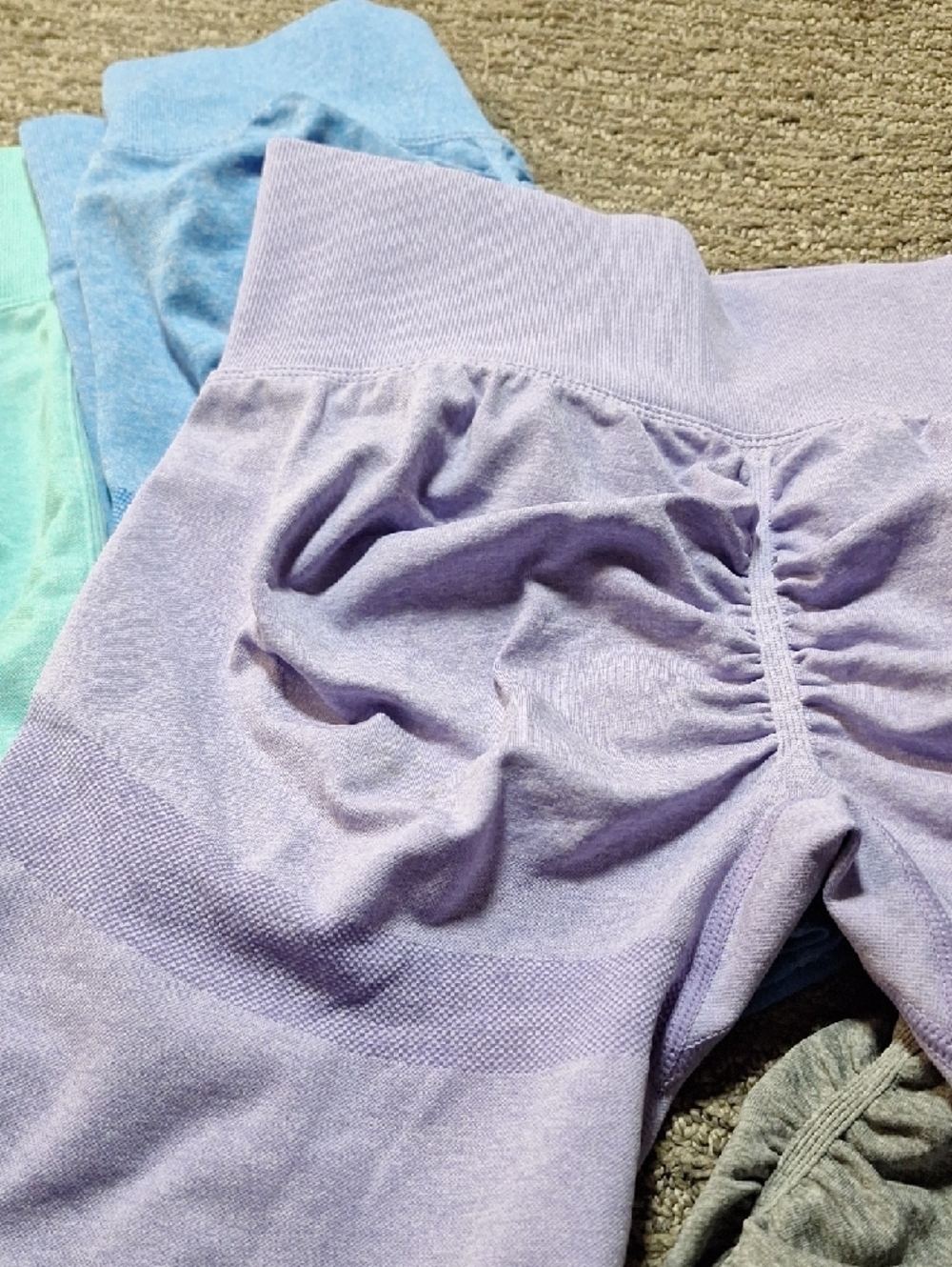 Womens Seamless Butt Scrunching Shorts - Multi Color Pack - Gym Shorts - Picture 14 of 14